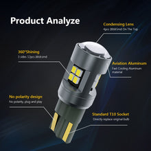 Load image into Gallery viewer, Oprah T10 Socket W5W Car Led Bulbs Canbus No Error 12V 24V Interior Dome Lights For Truck 194 168 6000k White Side Marker Lamps