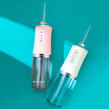 Load image into Gallery viewer, Oral Irrigator Dental Water Jet For Teeth USB Rechargeable Portable Water Flosser 4 Nozzles 200ML Waterproof IPX7 Tooth Cleaner 0ral irrigator