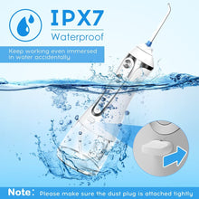 Load image into Gallery viewer, Oral Irrigator Portable IPX7 Waterproof Dental Water Flosser Jet USB h2ofloss Irrigator Dental Water Floss Tips Teeth Cleaner 0ral irrigator