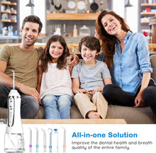 Load image into Gallery viewer, Oral Irrigator Portable IPX7 Waterproof Dental Water Flosser Jet USB h2ofloss Irrigator Dental Water Floss Tips Teeth Cleaner 0ral irrigator