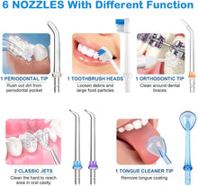 Load image into Gallery viewer, Oral Irrigator Portable IPX7 Waterproof Dental Water Flosser Jet USB h2ofloss Irrigator Dental Water Floss Tips Teeth Cleaner 0ral irrigator