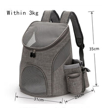 Load image into Gallery viewer, Outdoor Pet Travel Double Backpack Foldable Cat And Dog Pet Box Pet Supplies Travel Fashion Pet Carrying Front Bag