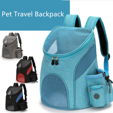 Load image into Gallery viewer, Outdoor Pet Travel Double Backpack Foldable Cat And Dog Pet Box Pet Supplies Travel Fashion Pet Carrying Front Bag