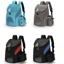 Load image into Gallery viewer, Outdoor Pet Travel Double Backpack Foldable Cat And Dog Pet Box Pet Supplies Travel Fashion Pet Carrying Front Bag