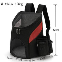Load image into Gallery viewer, Outdoor Pet Travel Double Backpack Foldable Cat And Dog Pet Box Pet Supplies Travel Fashion Pet Carrying Front Bag