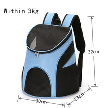 Load image into Gallery viewer, Outdoor Pet Travel Double Backpack Foldable Cat And Dog Pet Box Pet Supplies Travel Fashion Pet Carrying Front Bag