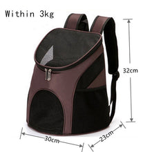 Load image into Gallery viewer, Outdoor Pet Travel Double Backpack Foldable Cat And Dog Pet Box Pet Supplies Travel Fashion Pet Carrying Front Bag