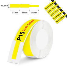 Load image into Gallery viewer, P15 Thermal Label Paper 12*40mm 15*30mm 15*50mm Waterproof Self-adhesive P15 Label Sticker Tape for P15 P12 D30 Label Printer
