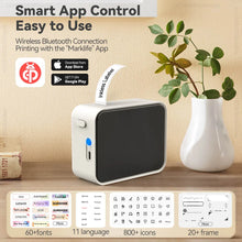 Load image into Gallery viewer, P15 Thermal Label Printer Similar as D11 D110 D101 Mini Label Maker Portable Sticker Label Machine or 3PK-6PK 12mm Label Paper