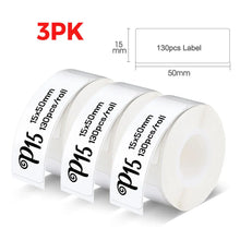 Load image into Gallery viewer, P15 Thermal Label Printer Similar as D11 D110 D101 Mini Label Maker Portable Sticker Label Machine or 3PK-6PK 12mm Label Paper