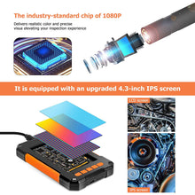 Load image into Gallery viewer, P40 8mm Single Dual Lens Industrial Endoscope 1080P 4.3 " IPS LCD Digital Inspection Camera With 8 LED For Car Sewer Checking