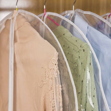 Load image into Gallery viewer, PEVA Transparent Clothes Dust Cover Garment Coat Jacket Storage Bag with Zipper for Dust Moisture Proof Protection KV005