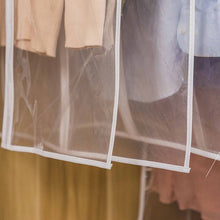 Load image into Gallery viewer, PEVA Transparent Clothes Dust Cover Garment Coat Jacket Storage Bag with Zipper for Dust Moisture Proof Protection KV005