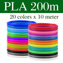 Load image into Gallery viewer, PLA/ABS 3D Pen Filament 10/20 Rolls 10M Diameter 1.75mm 200M Plastic Filament For 3D Pen 3D Printer pen,Color Does Not Repeat