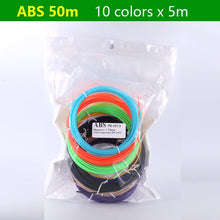 Load image into Gallery viewer, PLA/ABS 3D Pen Filament 10/20 Rolls 10M Diameter 1.75mm 200M Plastic Filament For 3D Pen 3D Printer pen,Color Does Not Repeat