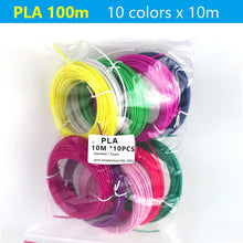 Load image into Gallery viewer, PLA/ABS 3D Pen Filament 10/20 Rolls 10M Diameter 1.75mm 200M Plastic Filament For 3D Pen 3D Printer pen,Color Does Not Repeat
