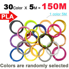 Load image into Gallery viewer, 10/20 Rolls 10M Diameter PLA Filament For 3D Pen Printing Material 1.75mm 200M No Smell Safety Plastic Refill for 3D Printer Pen