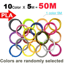 Load image into Gallery viewer, 10/20 Rolls 10M Diameter PLA Filament For 3D Pen Printing Material 1.75mm 200M No Smell Safety Plastic Refill for 3D Printer Pen