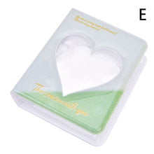 Load image into Gallery viewer, PVC Cartoon Album Clear Pockets Holds Mini Photos Album Card Collection Book Round Hollow Photo Mini Album Scrap Collector Book