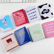 Load image into Gallery viewer, PVC Cartoon Album Clear Pockets Holds Mini Photos Album Card Collection Book Round Hollow Photo Mini Album Scrap Collector Book