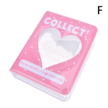 Load image into Gallery viewer, PVC Cartoon Album Clear Pockets Holds Mini Photos Album Card Collection Book Round Hollow Photo Mini Album Scrap Collector Book