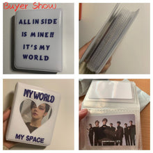 Load image into Gallery viewer, PVC Cartoon Album Clear Pockets Holds Mini Photos Album Card Collection Book Round Hollow Photo Mini Album Scrap Collector Book
