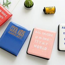 Load image into Gallery viewer, PVC Cartoon Album Clear Pockets Holds Mini Photos Album Card Collection Book Round Hollow Photo Mini Album Scrap Collector Book