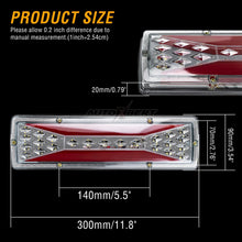 Load image into Gallery viewer, Pair Trailer Trailer Light ATV RV Boat Truck Parts 12V Rear Fog Running Lights Driving Brake Stop Lamps Reverse Signal Blinker