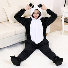 Load image into Gallery viewer, Panda Kigurumi Pajamas Bear Onesies For Adult One-Piece Pijamas Animal Nightgown Women Men Sleepwear Boy Girls Cosplay Costume