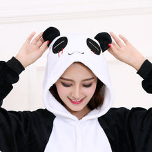 Load image into Gallery viewer, Panda Kigurumi Pajamas Bear Onesies For Adult One-Piece Pijamas Animal Nightgown Women Men Sleepwear Boy Girls Cosplay Costume