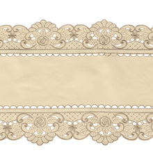 Load image into Gallery viewer, Pastoral Embroidery Hollow Flower Table Runner Mat Embroidered Floral Cutwork Tablecloth Covers Rectangle Flower Table Runners