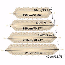 Load image into Gallery viewer, Pastoral Embroidery Hollow Flower Table Runner Mat Embroidered Floral Cutwork Tablecloth Covers Rectangle Flower Table Runners