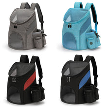 Load image into Gallery viewer, Pet Carriers Bag Cats Double Shoulder Bag Outdoor Travel Carrier Backpack With Safety Zippers Breathable Puppy Carrying Bag