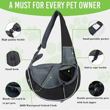 Load image into Gallery viewer, Pet Carrying Bag Sling Carrier Bag Portable Comfortable Breathable Hand Free Shoulder Crossbody Bag Outdoor Pet Cat Handbag