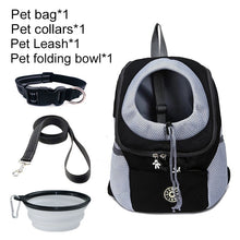 Load image into Gallery viewer, Pet Dog Carrier Bag Carrier For Dogs Backpack Out Double Shoulder Portable Travel Backpack Outdoor Dog Carrier Bag Travel Set