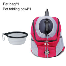 Load image into Gallery viewer, Pet Dog Carrier Bag Carrier For Dogs Backpack Out Double Shoulder Portable Travel Backpack Outdoor Dog Carrier Bag Travel Set