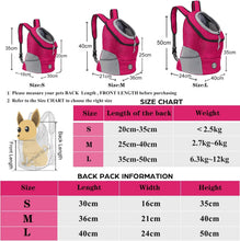 Load image into Gallery viewer, Pet Dog Carrier Bag Carrier For Dogs Backpack Out Double Shoulder Portable Travel Backpack Outdoor Dog Carrier Bag Travel Set