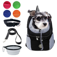 Load image into Gallery viewer, Pet Dog Carrier Bag Carrier For Dogs Backpack Out Double Shoulder Portable Travel Backpack Outdoor Dog Carrier Bag Travel Set