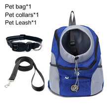 Load image into Gallery viewer, Pet Dog Carrier Bag Carrier For Dogs Backpack Out Double Shoulder Portable Travel Backpack Outdoor Dog Carrier Bag Travel Set