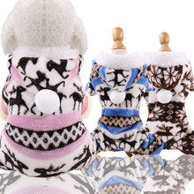Load image into Gallery viewer, Pet Dog Pajamas Clothes Soft Warm Fleece Dogs Jumpsuits Clothing for Small Dogs Puppy Cats Chihuahua Yorkshire Costume Coat