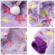Load image into Gallery viewer, Pet Dog Pajamas Clothes Soft Warm Fleece Dogs Jumpsuits Clothing for Small Dogs Puppy Cats Chihuahua Yorkshire Costume Coat