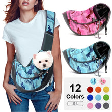 Load image into Gallery viewer, Pet Dogs Carrier Bag Outdoor Travel Walking Dog Shoulder Bag Breathable Mesh Oxford Puppy Sling Handbag Tote Pouch