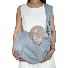 Load image into Gallery viewer, Pet Puppy Carrier Bag Cats Puppy Outdoor Travel Dog Shoulder Bag Cotton Single Comfort Sling Handbag Tote Pouch
