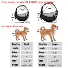 Load image into Gallery viewer, Pet Puppy Carrier S/L Outdoor Travel Dog Shoulder Bag Mesh Oxford Single Comfort Sling Handbag Tote Pouch
