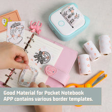 Load image into Gallery viewer, Phomemo 3 Rolls Self-adhesive Transparent Sticker Thermal Paper for T02 M02X Label Sticky DIY Photo Texts Study Notes Printing