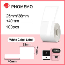 Load image into Gallery viewer, Phomemo M110 M200 M220 Label Paper Round F-type Jewelry Thermal Paper Sticker Multi-Purpose Label Tape Self-Adhesive Paper