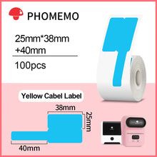 Load image into Gallery viewer, Phomemo M110 M200 M220 Label Paper Round F-type Jewelry Thermal Paper Sticker Multi-Purpose Label Tape Self-Adhesive Paper