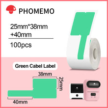 Load image into Gallery viewer, Phomemo M110 M200 M220 Label Paper Round F-type Jewelry Thermal Paper Sticker Multi-Purpose Label Tape Self-Adhesive Paper