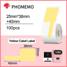 Load image into Gallery viewer, Phomemo M110 M200 M220 Label Paper Round F-type Jewelry Thermal Paper Sticker Multi-Purpose Label Tape Self-Adhesive Paper