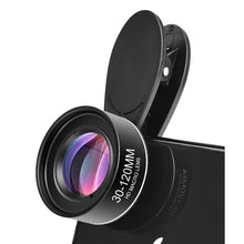 Load image into Gallery viewer, Phone Camera Lens 30-120mm Macro Lens Long Distance 4K HD Mobile Phones Accessories Lens+CPL+Star Filter for iPhone X Smartphone